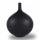 Keramisk vase 24 cm mat sort