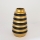 Keramisk vase 25x14 cm guldfarvet/sort