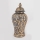 Keramisk vase 33,5x16 cm guldfarvet/grå
