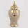 Keramisk vase 33,8x16 cm guldfarvet/sølvfarvet