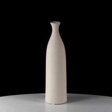 Keramisk vase, 33 cm, hvid