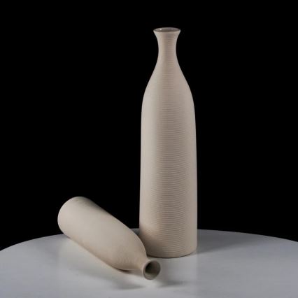 Keramisk vase, 33 cm, hvid