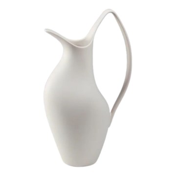 Keramisk vase 33 x 17 x 19 cm, hvid