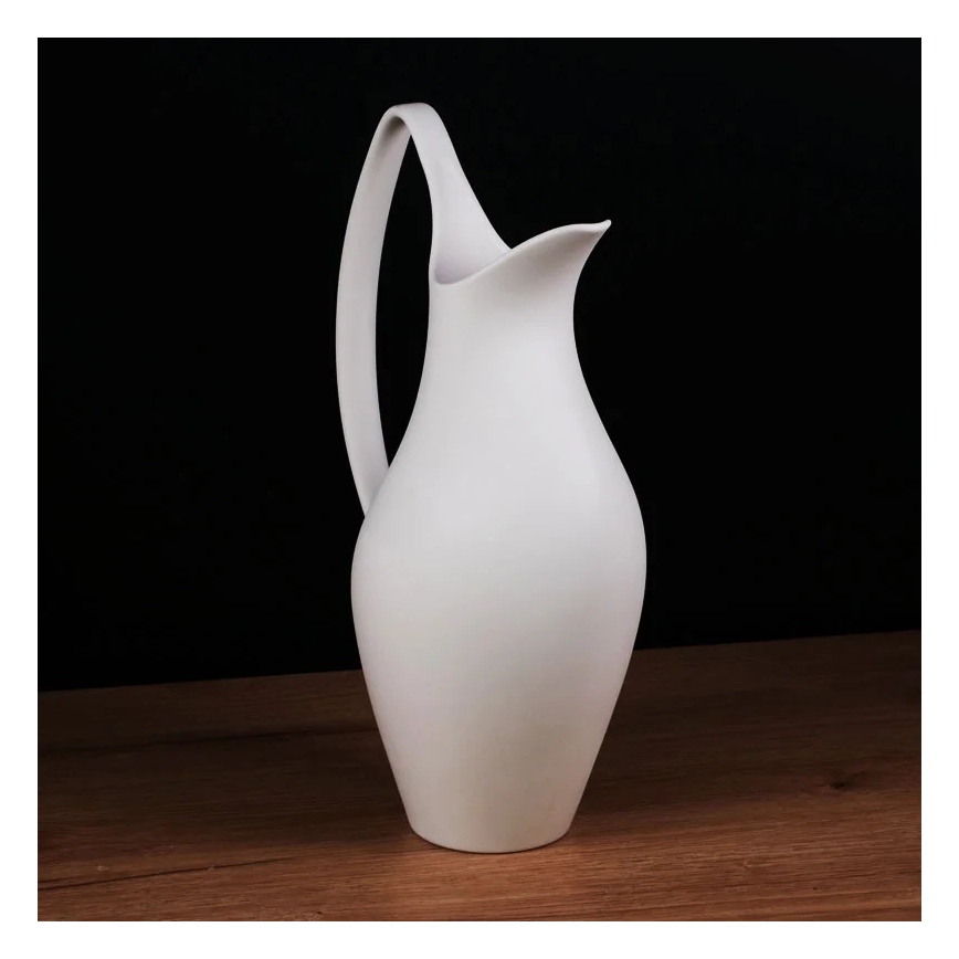 Keramisk vase 33 x 17 x 19 cm, hvid