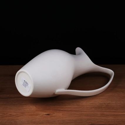 Keramisk vase 33 x 17 x 19 cm, hvid