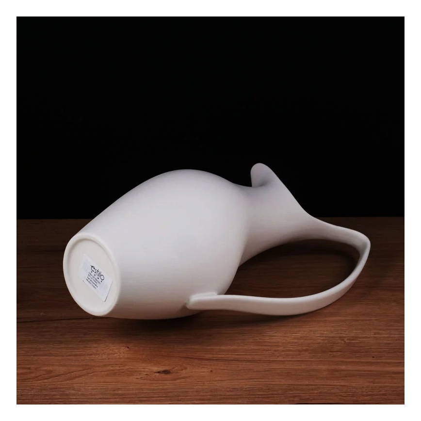 Keramisk vase 33 x 17 x 19 cm, hvid