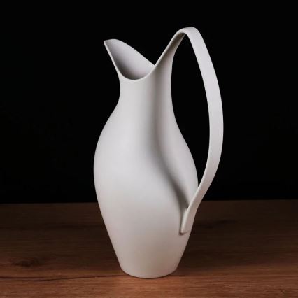 Keramisk vase 33 x 17 x 19 cm, hvid