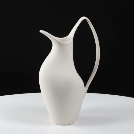 Keramisk vase 33 x 17 x 19 cm, hvid