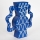 Keramisk vase 37,5x35,5 cm blå