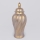 Keramisk vase 40,8x17,5 cm guldfarvet/grå