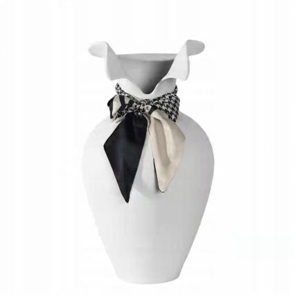 Keramisk vase 41,5x23 cm hvid