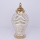 Keramisk vase 42,2x21,1 cm guldfarvet/hvid
