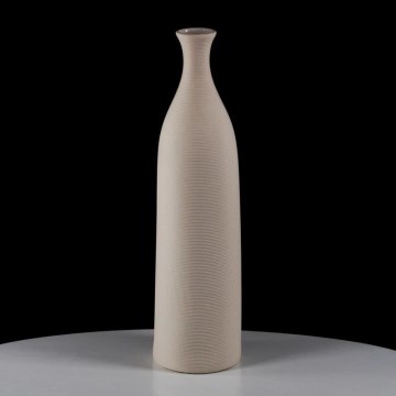 Keramisk vase, 46 cm, hvid