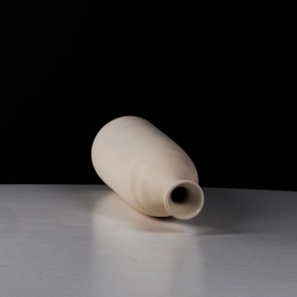 Keramisk vase, 46 cm, hvid