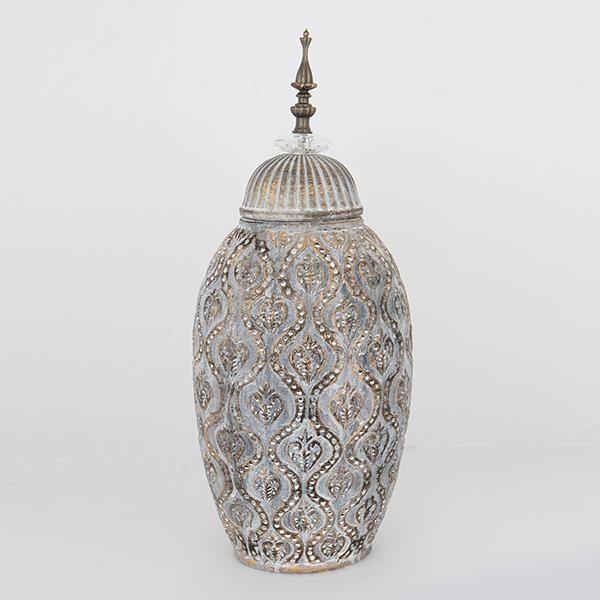 Keramisk vase 47x20,5x15,5 cm grå