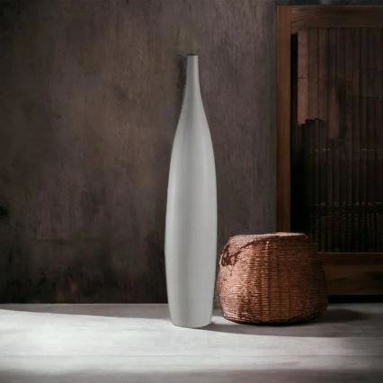 Keramisk vase 70 cm, hvid