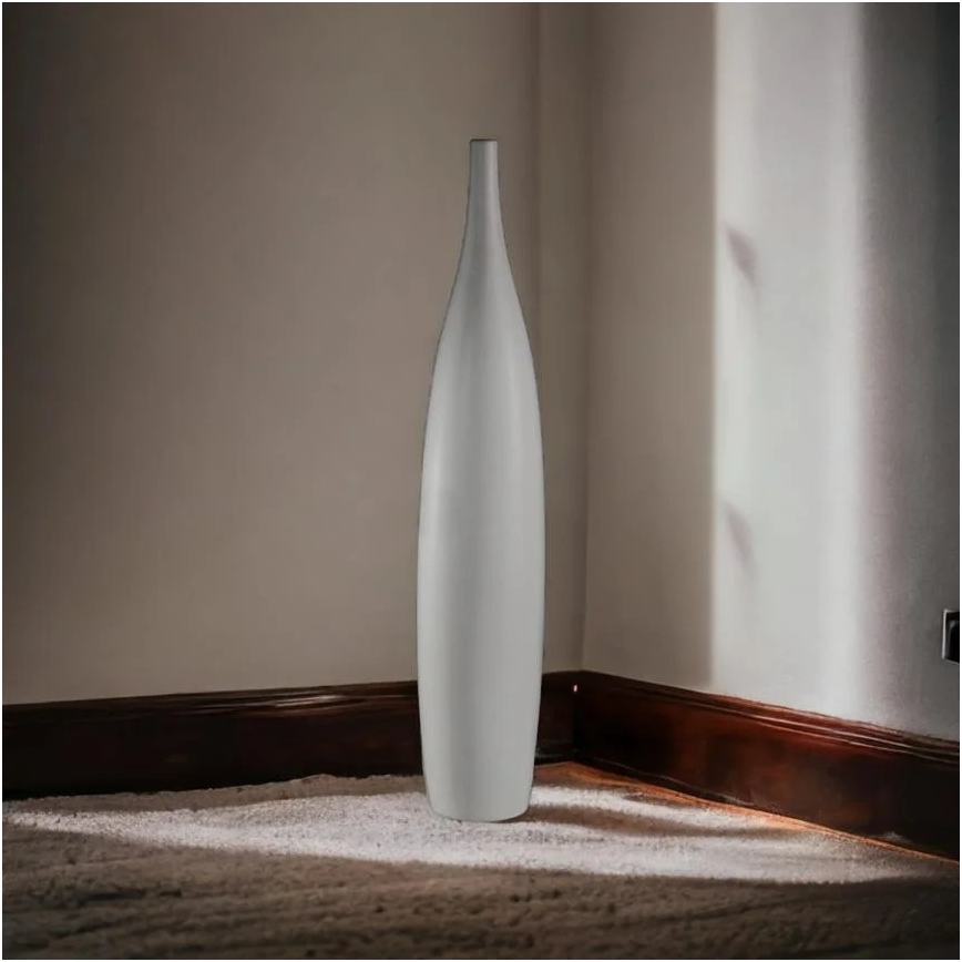 Keramisk vase 70 cm, hvid