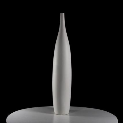 Keramisk vase 70 cm, hvid