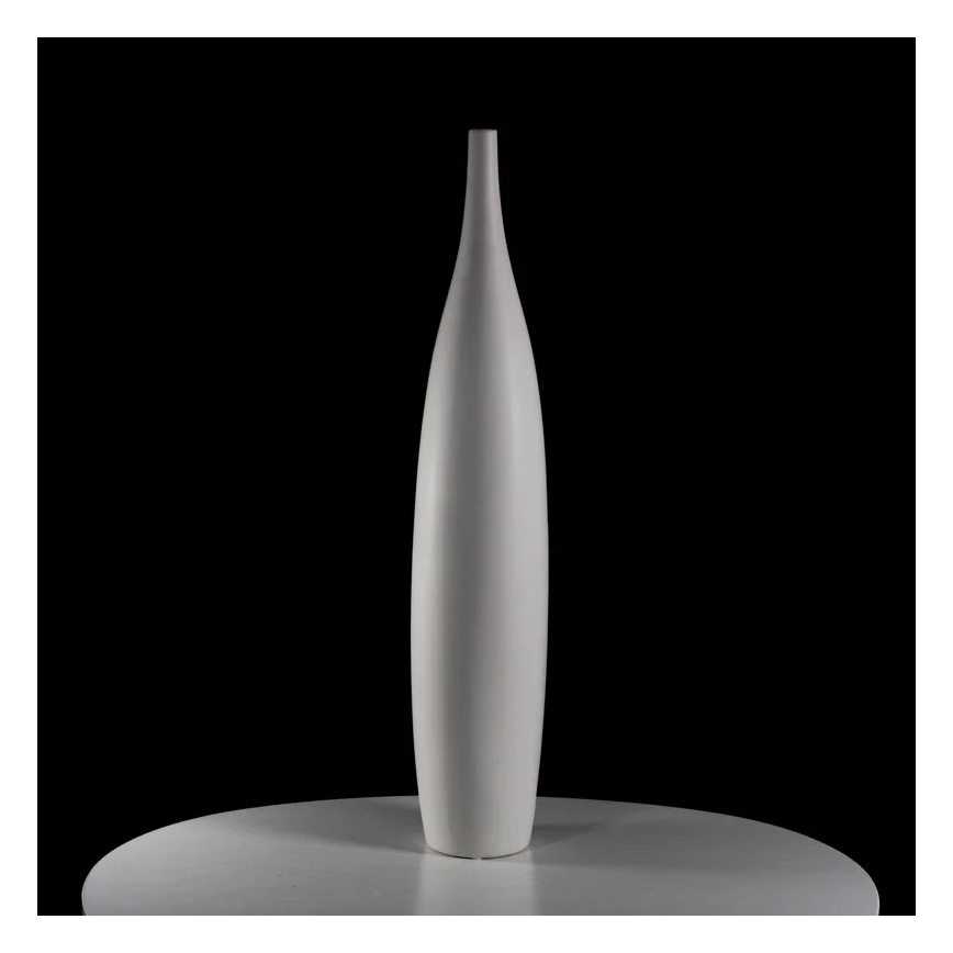 Keramisk vase 70 cm, hvid