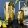 Keramisk vase ALICE 25x11 cm guldfarvet