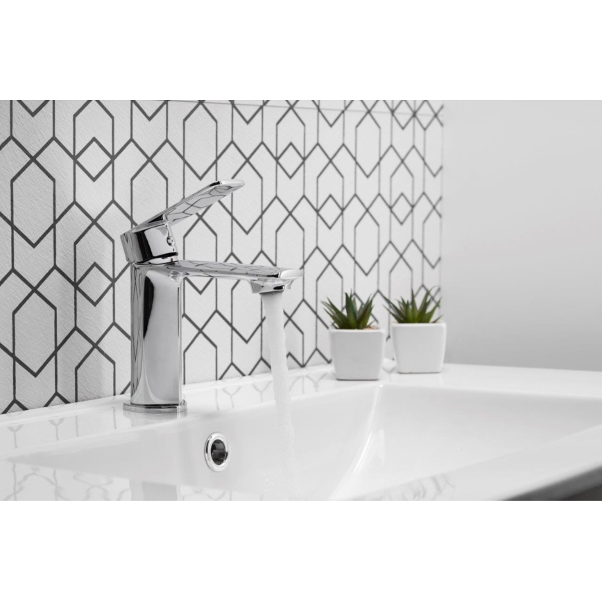 KFA Armatura 4422-815-00 - Hane + afløb m. overløb AGAT 15,2 cm skinnende krom