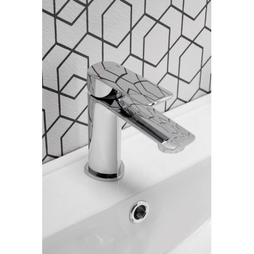 KFA Armatura 4422-815-00 - Hane + afløb m. overløb AGAT 15,2 cm skinnende krom