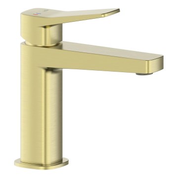 KFA Armatura 4522-815-31 - Håndvaskarmatur + bundventil MALAGA 15,9 cm børstet guld