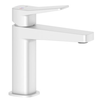 KFA Armatura 4522-815-44 - Blandingsbatteri til håndvask + bundventil MALAGA 15,9 cm hvid