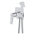 KFA Armatura 4529-512-00 - Bidetbatteri med bidetbruser til indbygget installation, MALAGA, blank krom
