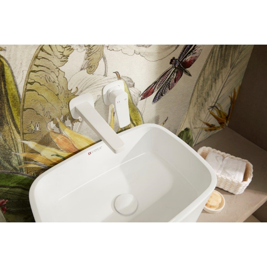 KFA Armatura 4529-810-44 - Vaskearmatur til indbygget installation MALAGA, hvid