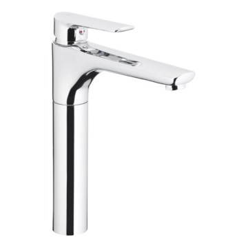 KFA Armatura 5022-712-00 - Hane + afløb m. overløb TANZANIT 28,4 cm skinnende krom