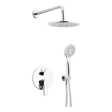 KFA Armatura 5029-501-00 - Brusesæt m. skjult hane TANZANIT skinnende krom