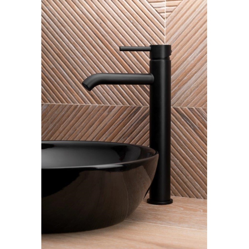 KFA Armatura 5032-612-81 - Hane + afløb m. overløb MOZA 33 cm mat sort