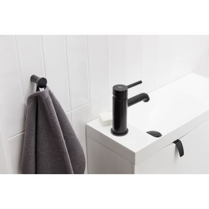 KFA Armatura 5032-815-81 - Hane + afløb m. overløb MOZA 15,2 cm mat sort