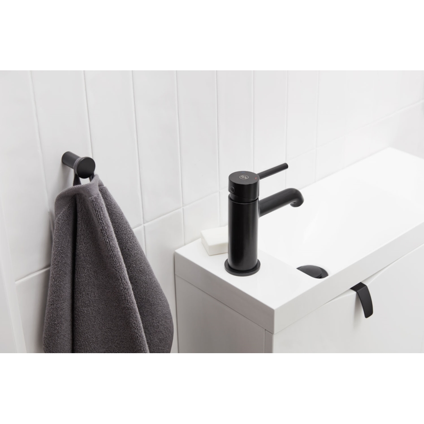 KFA Armatura 5032-815-81 - Hane + afløb m. overløb MOZA 15,2 cm mat sort