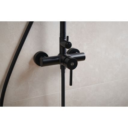 KFA Armatura 5036-910-81 - Brusesæt med hane MOZA messing/mat sort