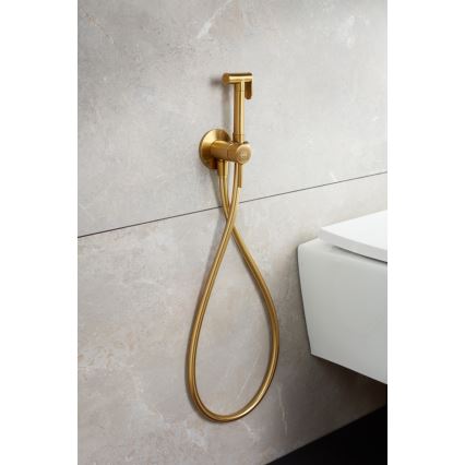 KFA Armatura 5039-512-31 - Bidethane med bruser til skjult installation MOZA jord guldfarvet
