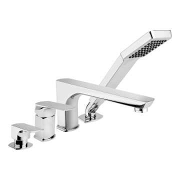 KFA Armatura 5535-210-00 - Hane til badekar 4-huls MOKAIT skinnende krom