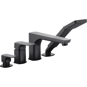 KFA Armatura 5535-210-81 - Hane til badekar 4-huls MOKAIT messing/mat sort