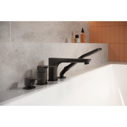 KFA Armatura 5535-210-81 - Hane til badekar 4-huls MOKAIT messing/mat sort