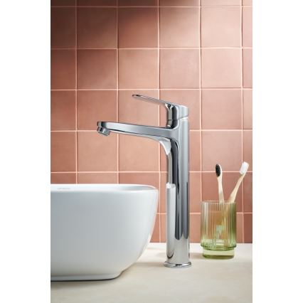 KFA Armatura 5552-712-00 - Hane + afløb m. overløb OTAVA 30,2 cm skinnende krom