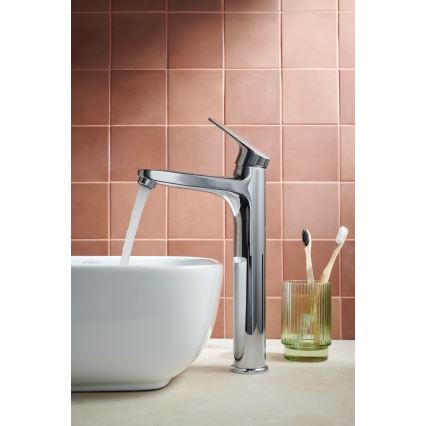 KFA Armatura 5552-712-00 - Hane + afløb m. overløb OTAVA 30,2 cm skinnende krom