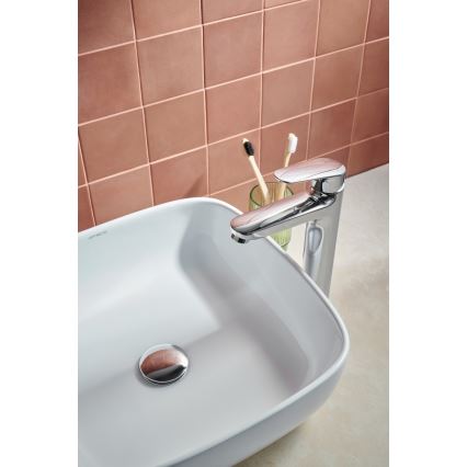 KFA Armatura 5552-712-00 - Hane + afløb m. overløb OTAVA 30,2 cm skinnende krom