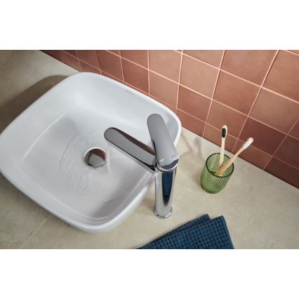 KFA Armatura 5552-712-00 - Hane + afløb m. overløb OTAVA 30,2 cm skinnende krom