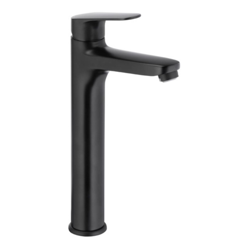 KFA Armatura 5552-712-81 - Hane + afløb m. overløb OTAVA 30,2 cm mat sort