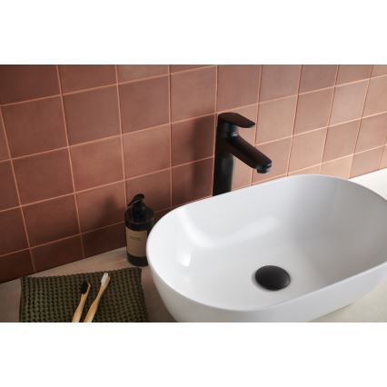 KFA Armatura 5552-712-81 - Hane + afløb m. overløb OTAVA 30,2 cm mat sort