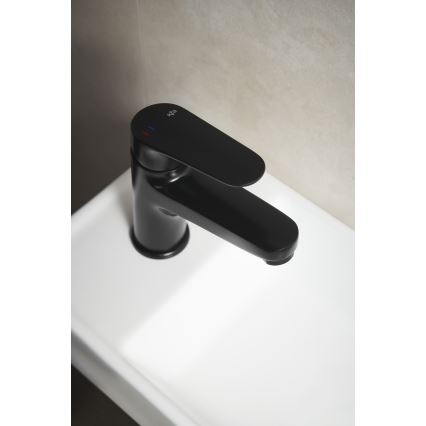 KFA Armatura 5552-815-81 - Hane + afløb m. overløb OTAVA 15 cm mat sort
