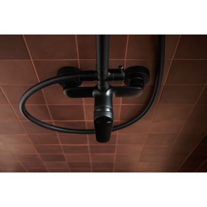 KFA Armatura 5556-910-81 - Brusesæt med hane OTAVA messing/mat sort