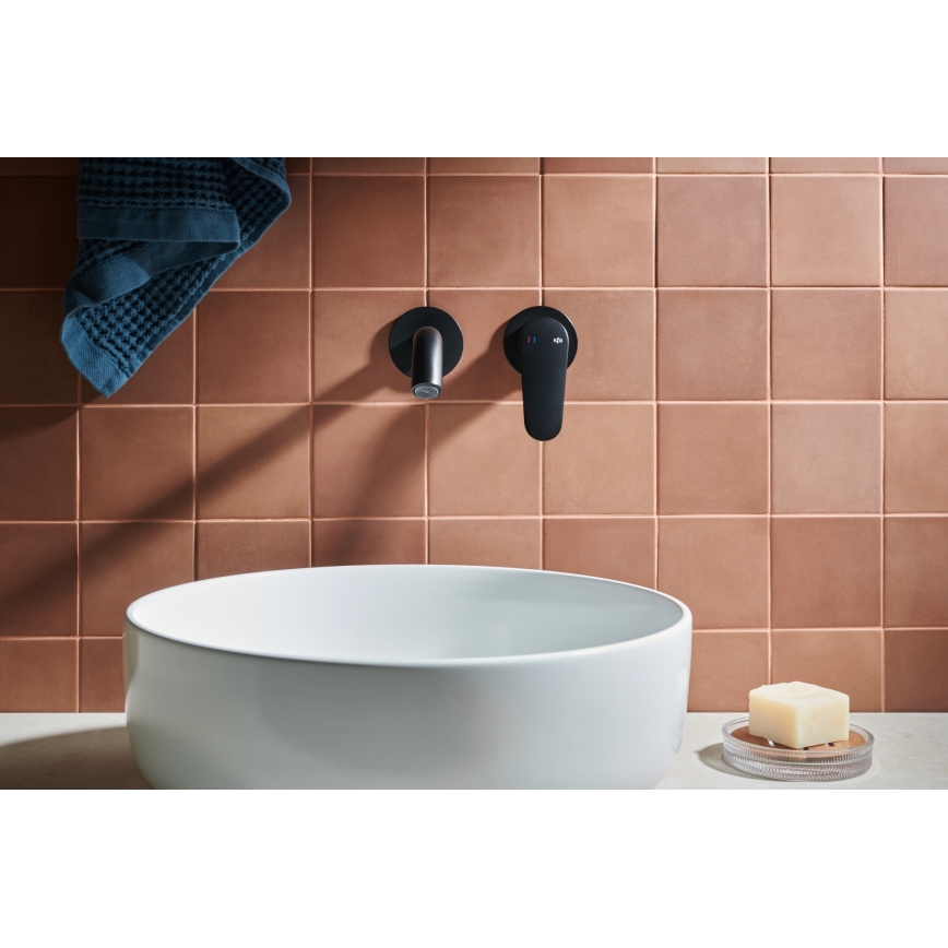 KFA Armatura 5559-810-81 - Håndvaskarmatur til skjult installation OTAVA mat sort