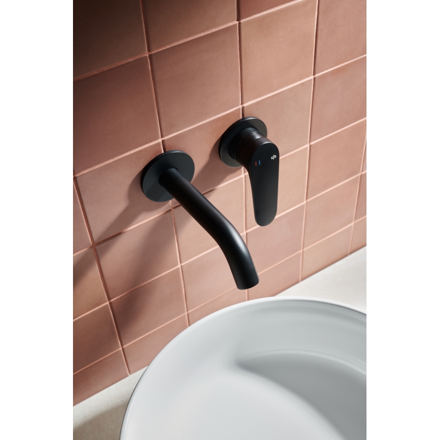 KFA Armatura 5559-810-81 - Håndvaskarmatur til skjult installation OTAVA mat sort
